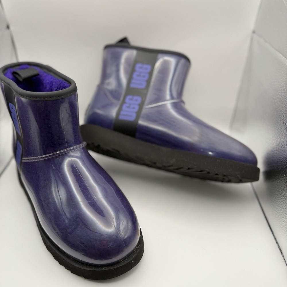 UGG Classic Clear Mini Boots Women 7 Violet Night Purple Waterproof 1113190